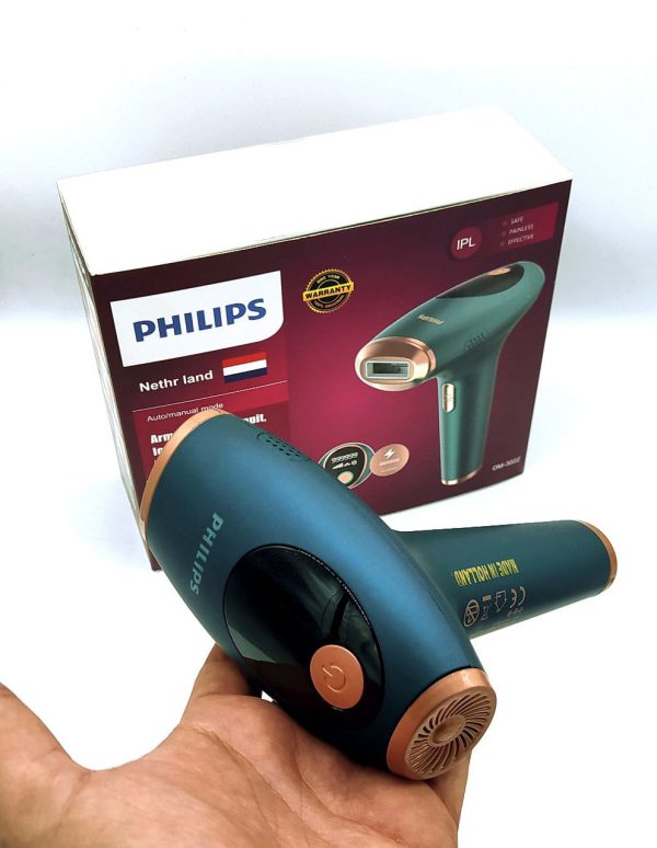 لیزر خانگی فیلیپس Philips دائمی موهای زائد صورت و بدن زنان، حذف موهای زائد دارای 1میلیون شاتOM3022